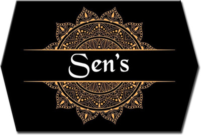 Midas Craft Polypropylene Artistic Design Name Plate(Multicolor)