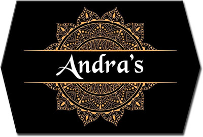 Midas Craft Polypropylene Artistic Design Name Plate(Multicolor)