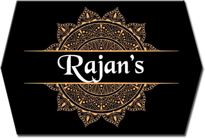 Midas Craft Polypropylene Artistic Design Name Plate(Multicolor)