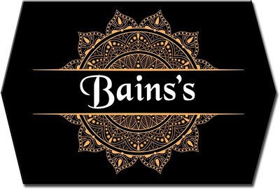 Midas Craft Polypropylene Artistic Design Name Plate(Multicolor)