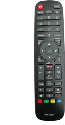LipiWorld RM-L1535 HTR-A10 HTR-A18H HTR-A18EN HTR-A18E HTR-D18A Led LCD Smart Tv HAIER Remote Controller(Black)