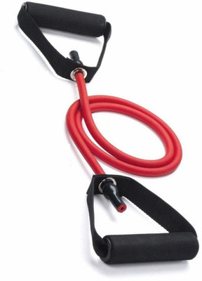 Shopfleet  Pull Single Rope Resistance Bands Fitness Rubber Bands for Fitness Exercise Resistance Tube(Red)