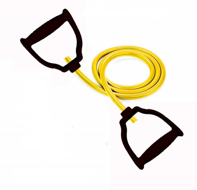 whinsy Smart Single Resistance Bands Toning Tube Exerciser with D Handle Fitness Rope Resistance Tube(Multicolor)