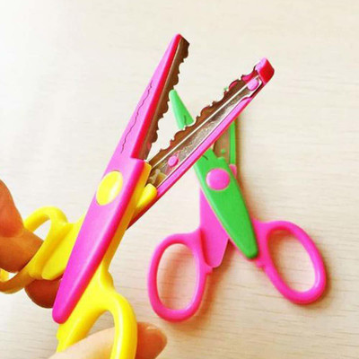 ASIAN HOBBY CRAFTS Zig-Zag Scissors Paper Cutting Scissors Stainless Steel Scissors