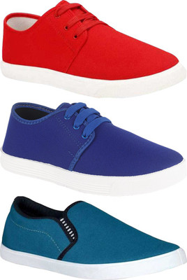 BRUTON Lightweight Combo Pack Of 3 Trendy Sneakers Sneakers For Men(Multicolor , 9)