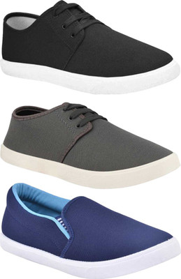 SKYMORE Lightweight Combo Pack Of 3 Trendy Sneakers Sneakers For Men(Multicolor , 10)