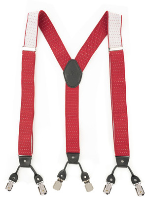 the tie hub Y- Back Suspenders for Men(Maroon)