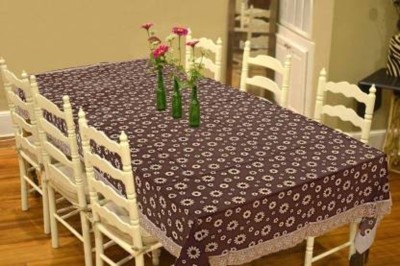 ZITIN Abstract 6 Seater Table Cover(Multicolor, PVC)