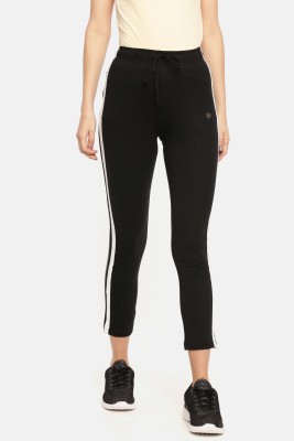 Dollar Missy Solid Women Black Track Pants