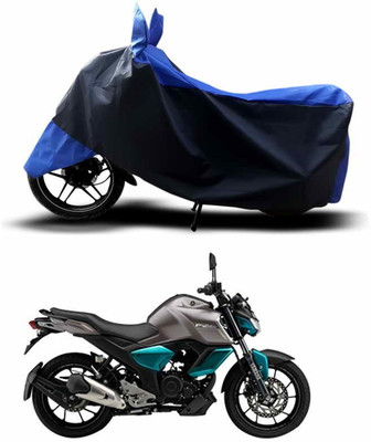 ANTHUB Two Wheeler Cover for Yamaha(FZ S V3.0 FI, Blue)