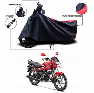 SEBONGO Waterproof Two Wheeler Cover for Hero(Red, Black)
