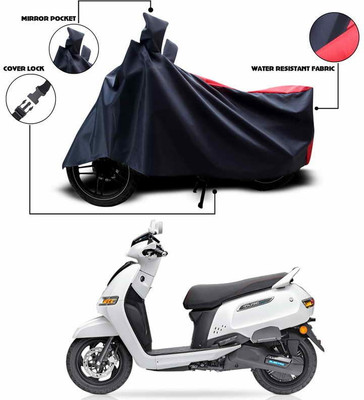 SEBONGO Two Wheeler Cover for TVS(Red)