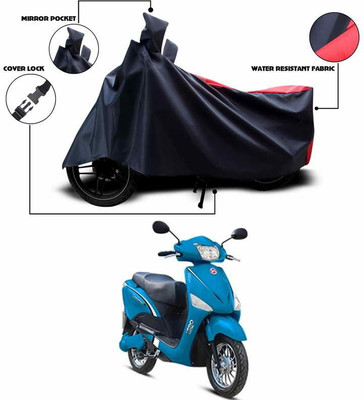 SEBONGO Two Wheeler Cover for Hero(Electric Optima, Red)