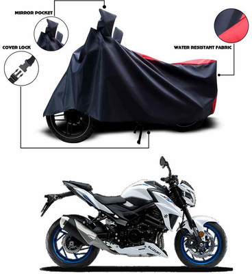 ANTHUB Two Wheeler Cover for Suzuki(Red, Blue)