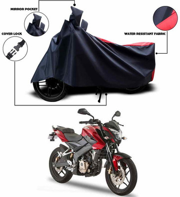 SEBONGO Waterproof Two Wheeler Cover for Bajaj(Red, Black)