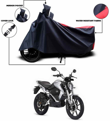 ANTHUB Two Wheeler Cover for Revolt(RV 300, Red, Black)
