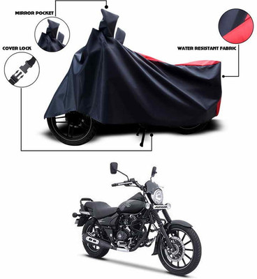 ANTHUB Two Wheeler Cover for Bajaj(Avenger 160 Street, Red, Black)
