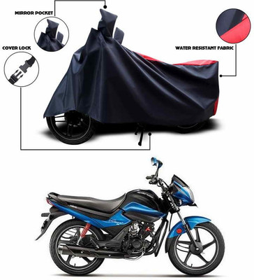 SEBONGO Two Wheeler Cover for Hero(Splendor I Smart, Red)