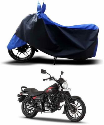 SEBONGO Two Wheeler Cover for Bajaj(Avenger 220 Street, Black, Blue)