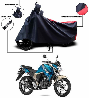 ANTHUB Two Wheeler Cover for Yamaha(FZ-S FI, Red, Black)