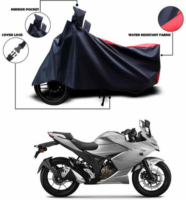 ANTHUB Two Wheeler Cover for Suzuki(Gixxer SF, Red, Blue)