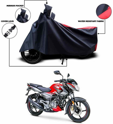 SEBONGO Two Wheeler Cover for Bajaj(Pulsar 125, Red, Black)