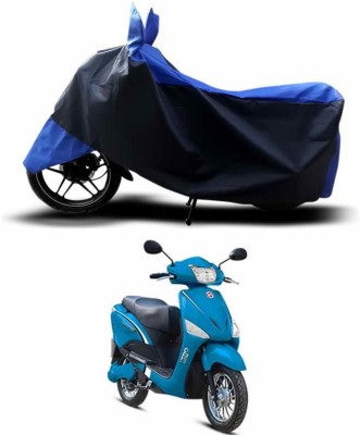 SEBONGO Two Wheeler Cover for Hero(Electric Optima, Blue)