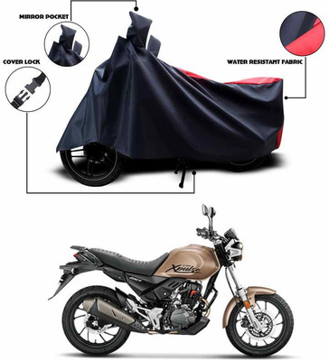 SEBONGO Waterproof Two Wheeler Cover for Hero(Red, Black)
