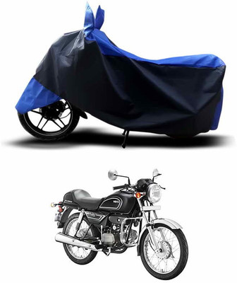 SEBONGO Two Wheeler Cover for Hero(Splendor Pro, Blue, Black)
