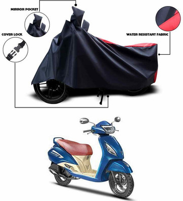 ANTHUB Waterproof Two Wheeler Cover for TVS(Red, Blue)
