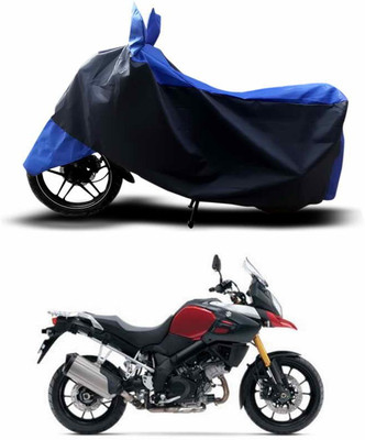 SEBONGO Two Wheeler Cover for Suzuki(V Strom 1000, Blue, Black)