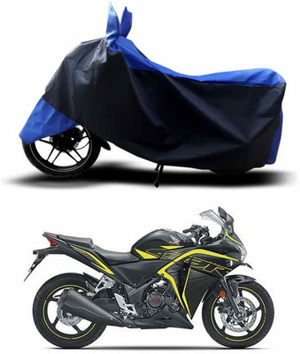 ANTHUB Two Wheeler Cover for Honda(Blue, Black)