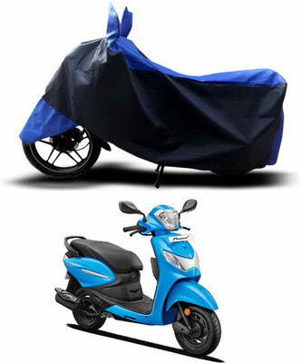 SEBOMGO Waterproof Two Wheeler Cover for Hero(Pleasure+ 110, Blue)