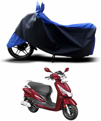 ANTHUB Two Wheeler Cover for Hero(Destini 125, Blue)