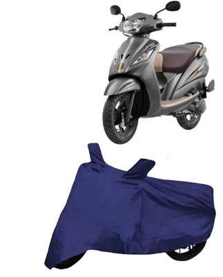 FRONCH Waterproof Two Wheeler Cover for TVS(Wego, Blue)