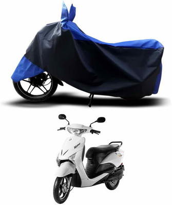 SEBONGO Two Wheeler Cover for Indus(Yo Xplor, Blue, Black)