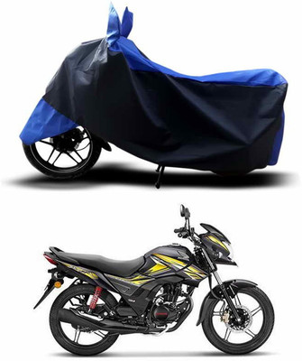 SEBONGO Two Wheeler Cover for Honda(CB Shine SP, Blue, Black)