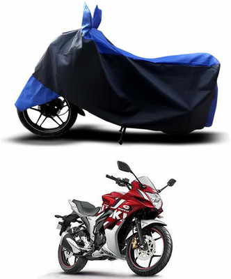 SEBONGO Two Wheeler Cover for Suzuki(Gixxer SF, Blue, Black)