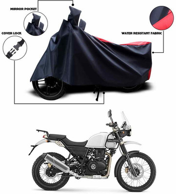 SEBONGO Two Wheeler Cover for Royal Enfield(Red, Black)