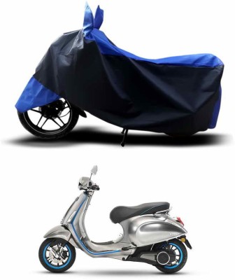 SEBONGO Two Wheeler Cover for Vespa(Vespa, Blue, Black)