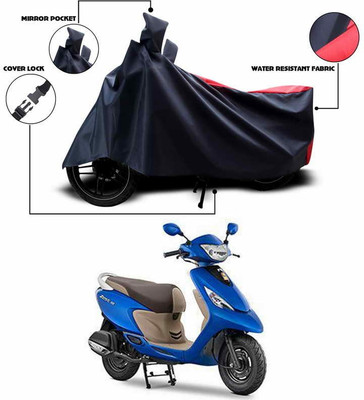 ANTHUB Two Wheeler Cover for TVS(Scooty Zest 110, Red)