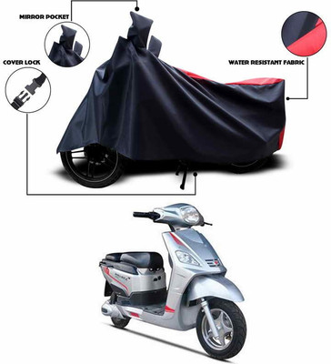 SEBONGO Two Wheeler Cover for Hero(Electric NYX e5, Red)