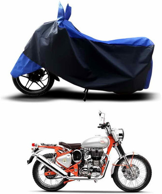 SEBONGO Two Wheeler Cover for Royal Enfield(Bullet Trials 350, Blue)