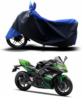 AUTOCAD Waterproof Two Wheeler Cover for Kawasaki(Ninja, Blue)