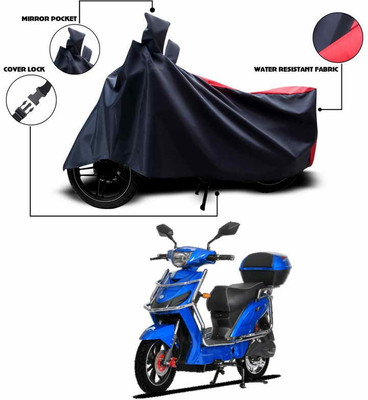 SEBONGO Two Wheeler Cover for Avon(Red, Black)