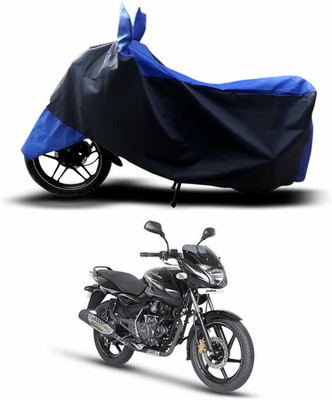 SEBONGO Two Wheeler Cover for Bajaj(Pulsar 150, Blue, Black)