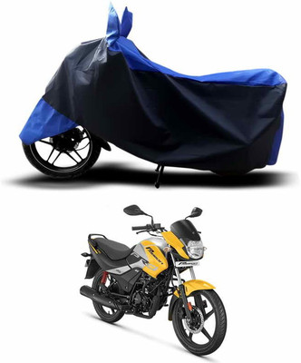 ANTHUB Two Wheeler Cover for Hero(Passion Pro, Blue)