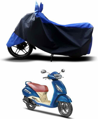 SEBOMGO Two Wheeler Cover for TVS(Jupiter, Blue)