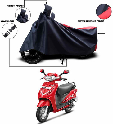 ANTHUB Two Wheeler Cover for Hero(Duet, Red, Black)