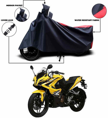 SEBONGO Two Wheeler Cover for Bajaj(Pulsar 200 NS DTS-i, Red)